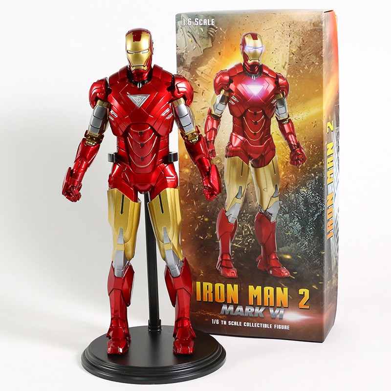 Shopee TOP10 Iron Man 2 Mark VI MK6 Marvel 1:6 Scale Crazy Toys 12 ...