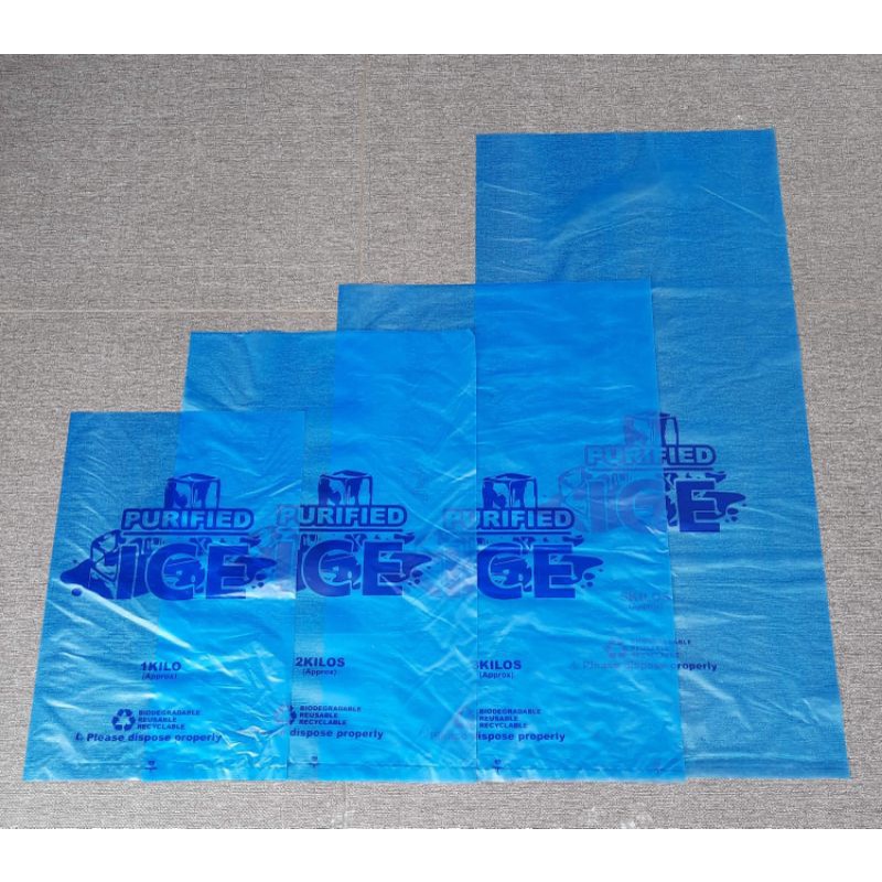 Ice plastic bag set all sizes with print Shopee Philippines