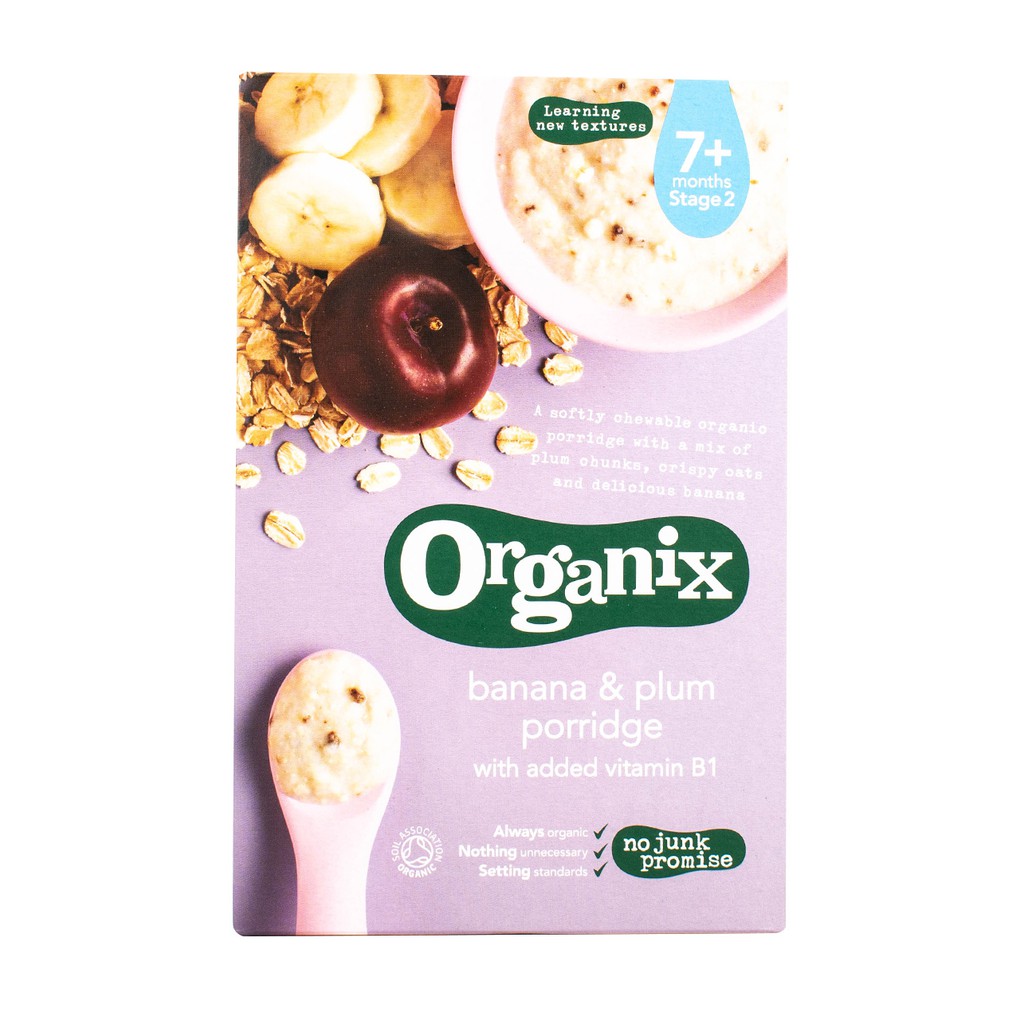 organix banana & plum porridge