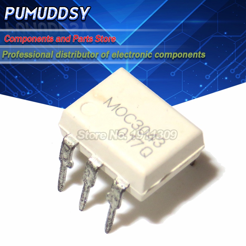 10PCS MOC3043 DIP6 Triode and SCR output optocoupler 6Pin400V