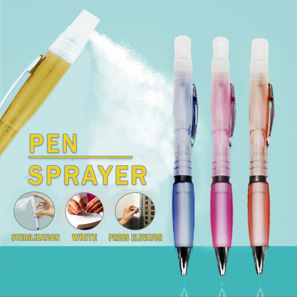 2 in 1 Alcohol Spray Pens Ballpen Refill with Alcohol Hand Sanitizer