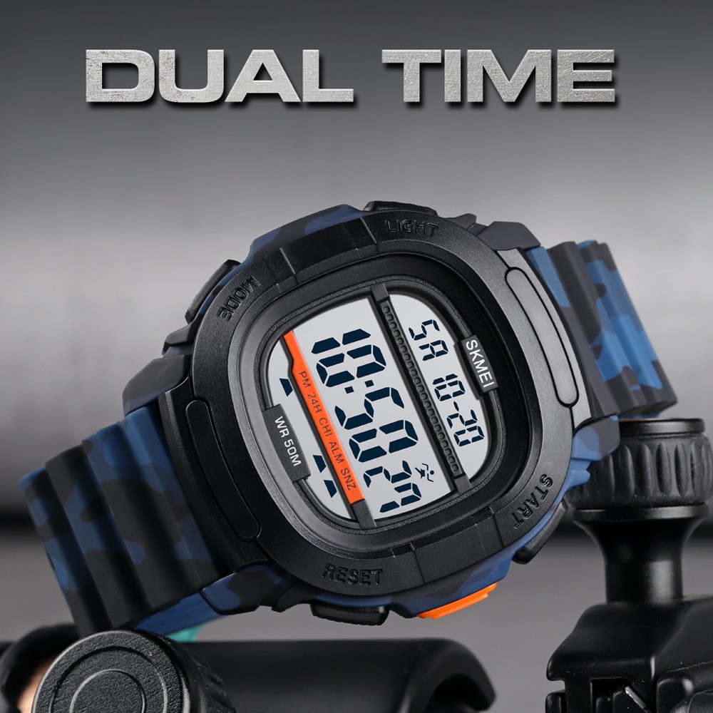 SMAEL Now Fashion Men's Sport Watch Military Camouflage Digital Watches Waterproof Stopwatches Electronic Wrist Watches For Men