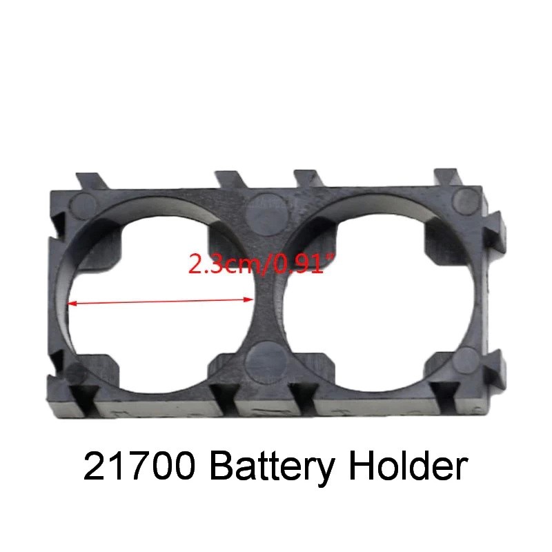 2 holes 21700 Battery Holder Bracket Safety Anti Vibration Plastic Cell Brackets