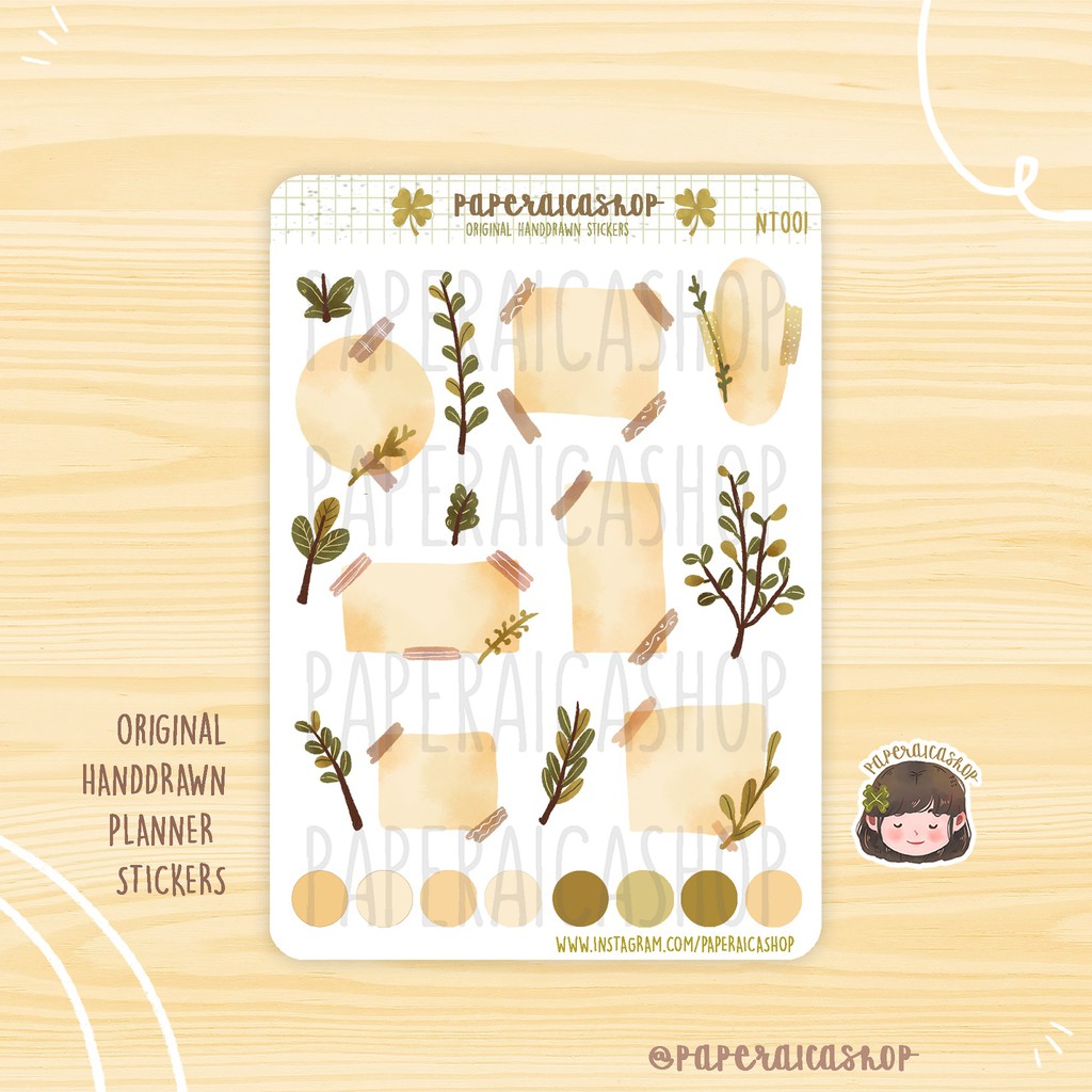 cute vintage notes stickers cozy note stickers aesthetic stickers