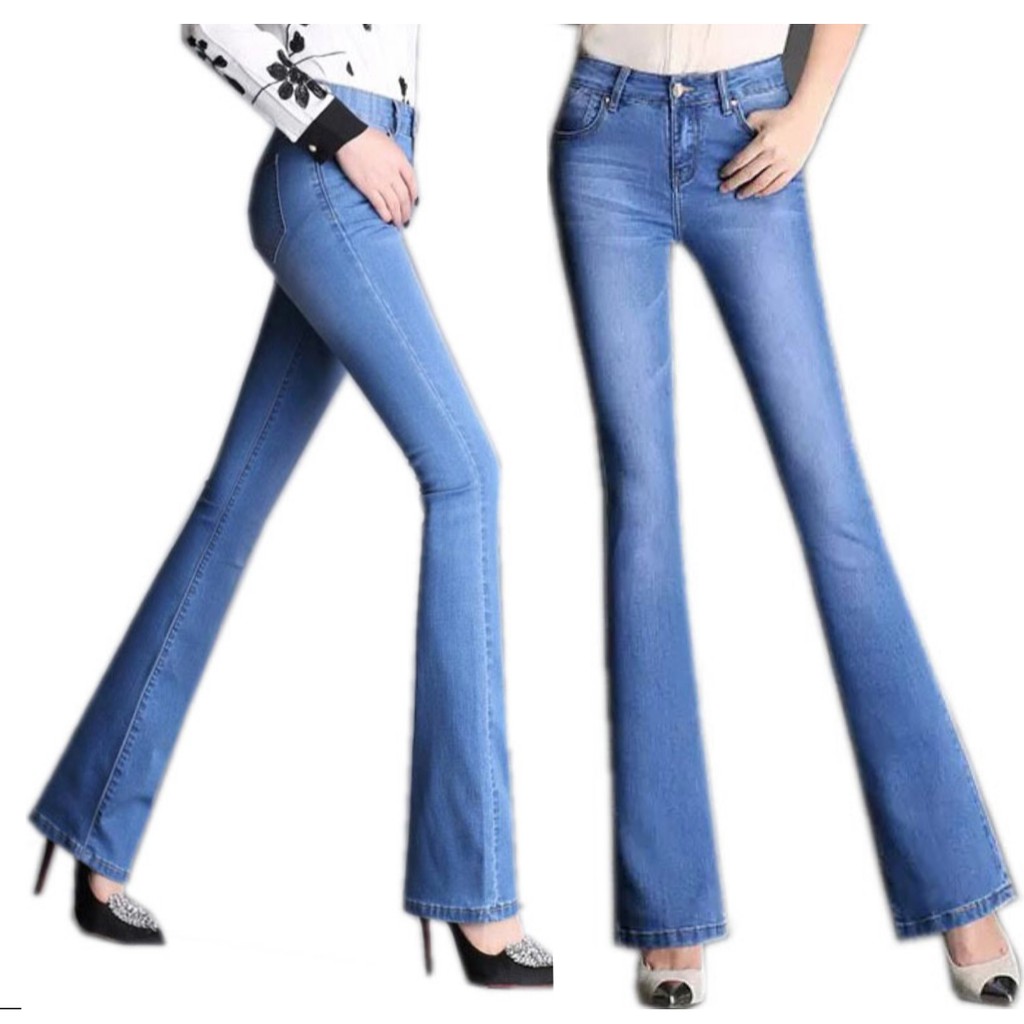 Pink Elegance Korean Denim Stretchable Skinny Boot Umbel Jeans | Shopee ...