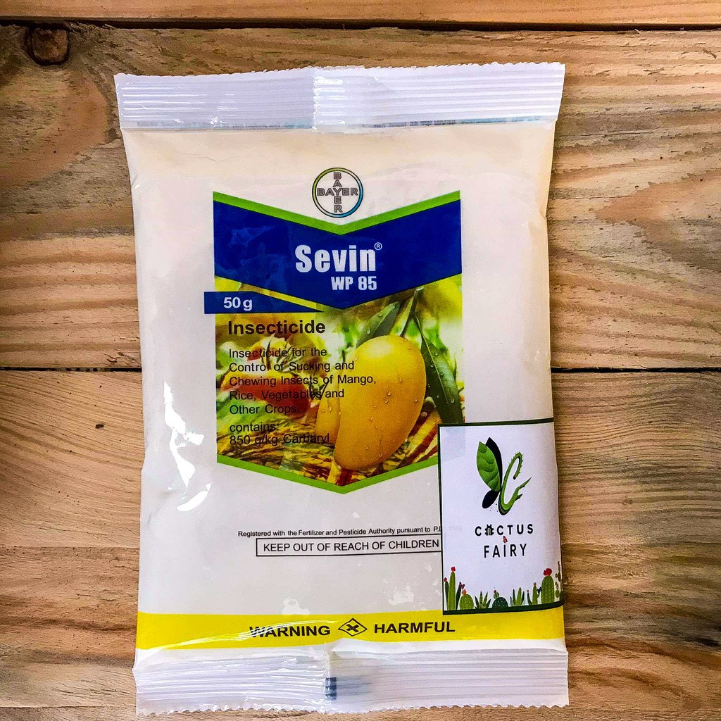 SEVIN WP 85 Powder (Insecticide) for Plants and Pets 50g