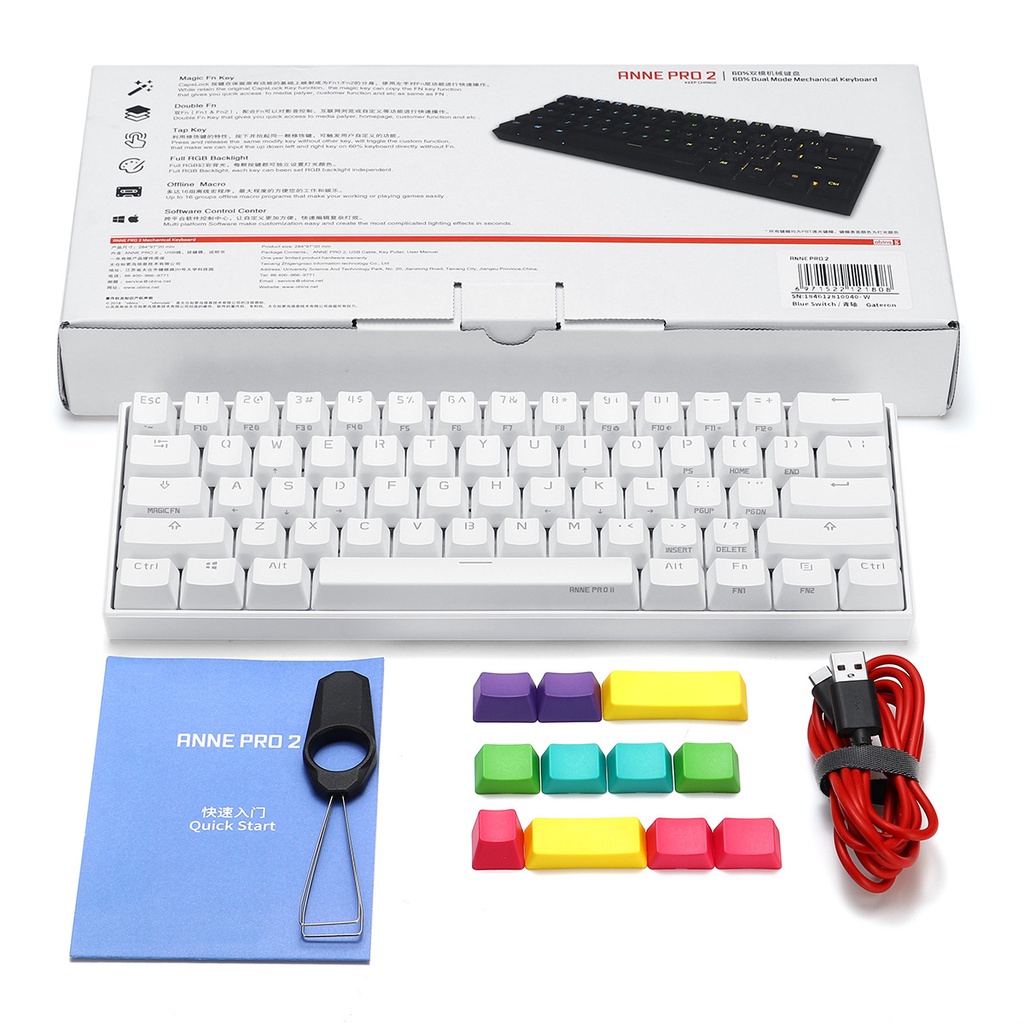 Anne Pro 2 Wireless Gaming , EPOMAKER Anne Pro2 Bluetooth Clavier ...