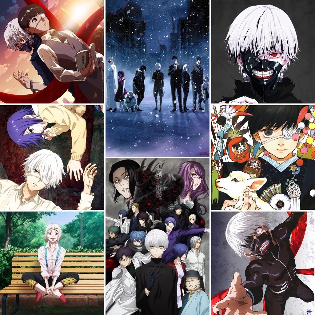 Tokyo Ghoul Anime Characters Poster A4 Size | Shopee Philippines