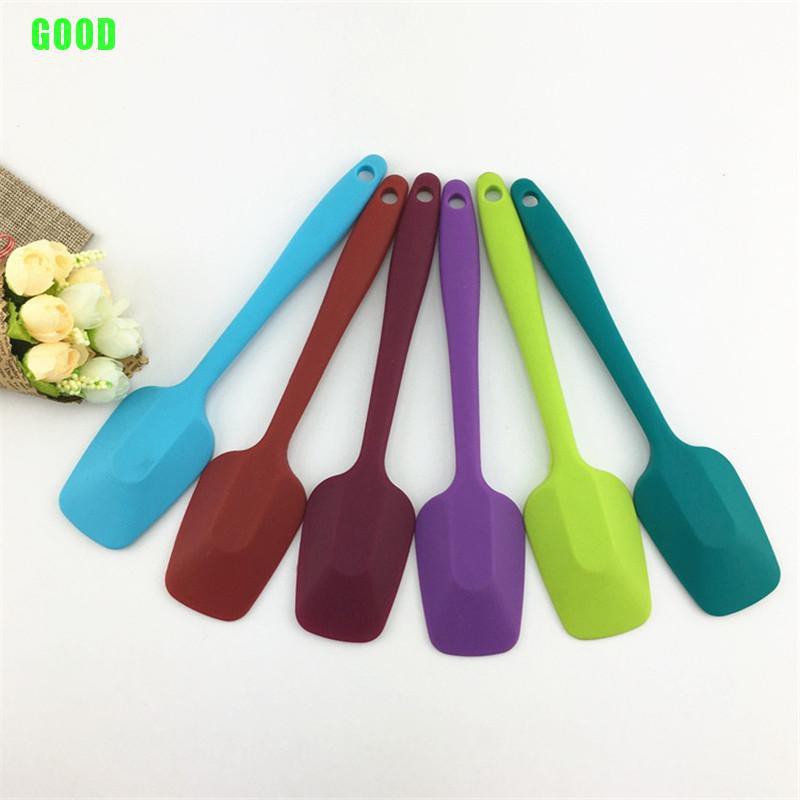 {kitchen}Silicone Spatula Baking Rubber Scraper integrated high ...