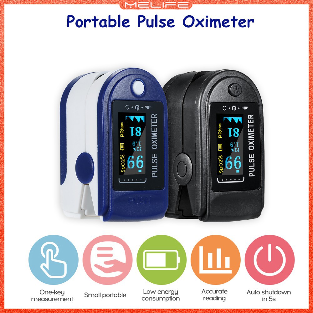 Portable Digital Finger Pulse Oximeter LED Display Automatic Health ...