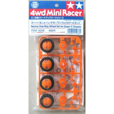 One Way Wheel Set #15246 Tamiya 4WD Mini Racer Super X Chassis Large Dia 