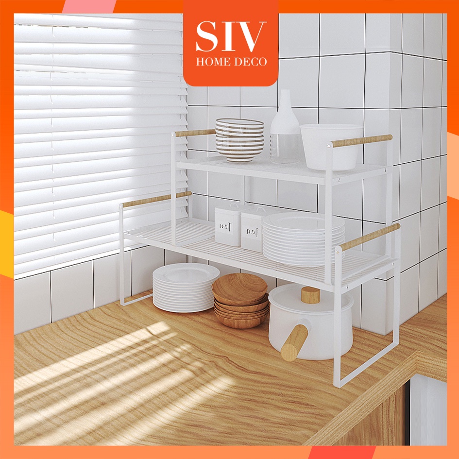 SIV Countertop Cabinet Rack Under Sink Organizer Shelf For Spice ...