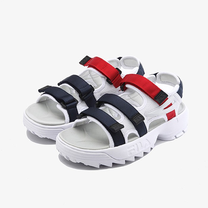 fila red sandals