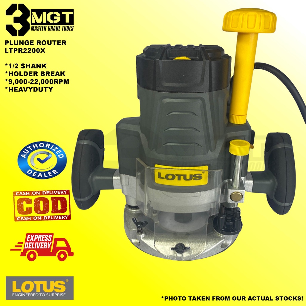 Original Lotus Plunge Router 1/2" Collet 2200W LTPR2200X (Heavyduty