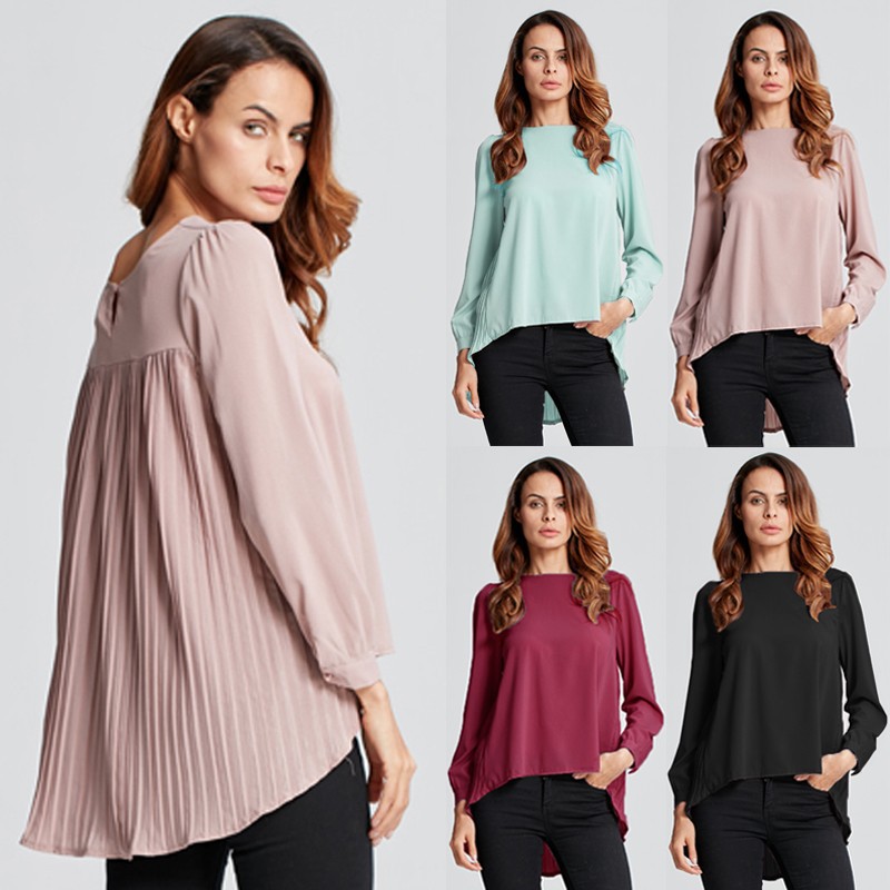 chiffon fabric tops