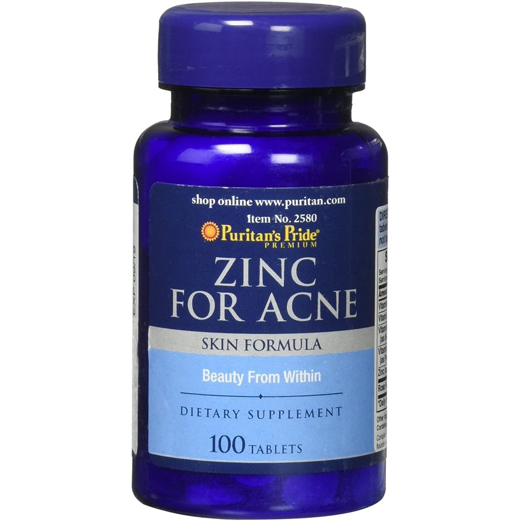 Puritans Pride Zinc For Acne 100 Count Shopee Philippines