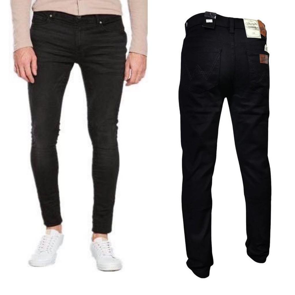 black plain jeans