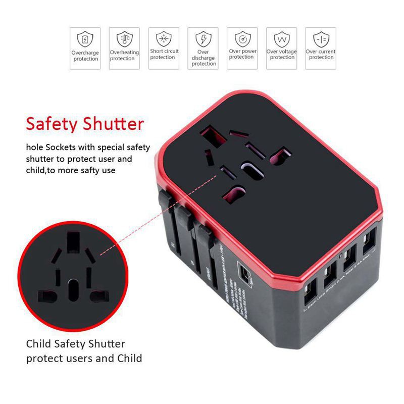 Universal Travel Adapter Plug Adapter For Phone Laptop Hair Dryer