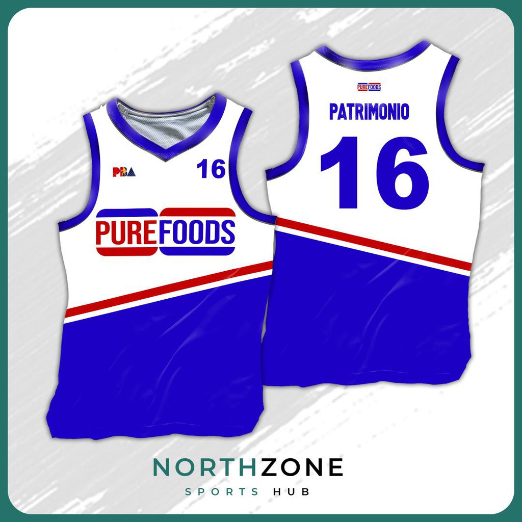 PBA Purefoods Retro Jersey Full Sublimation Jersey - Patrimonio | BeeCost