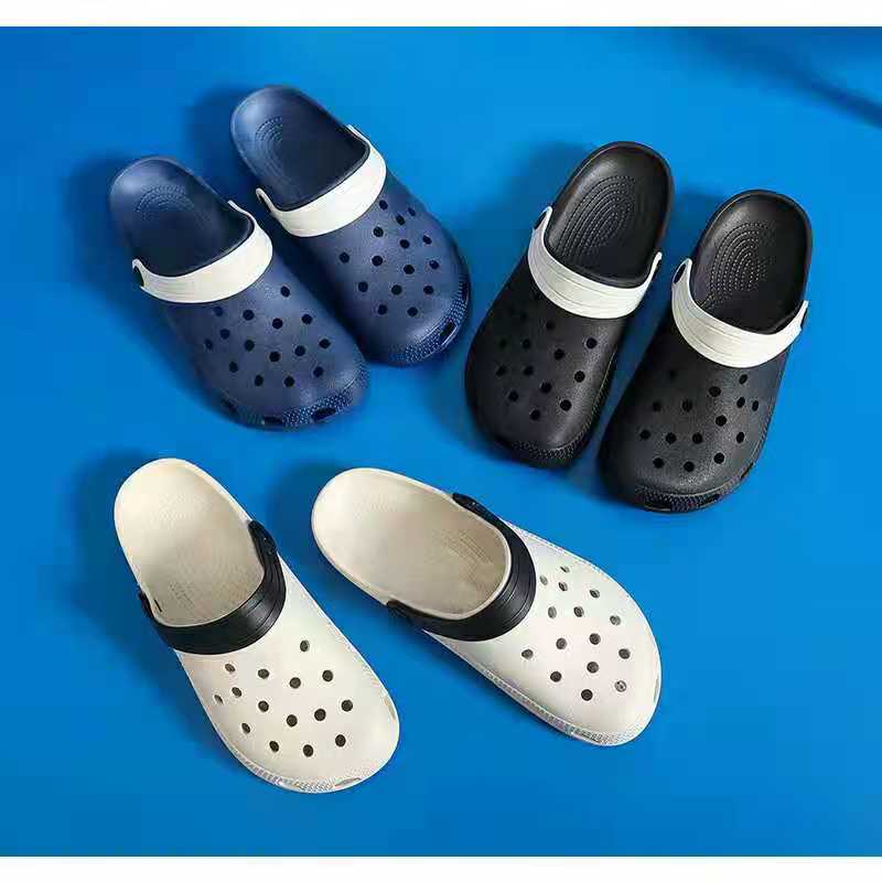 JY. Men's Plain Crocs Rubber Slides #MCC690 (Standard SIze) | Shopee ...