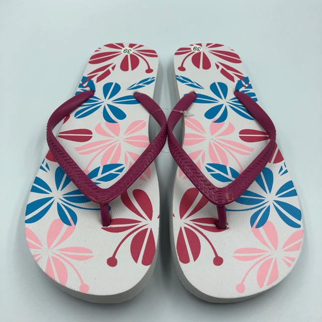 floral slippers