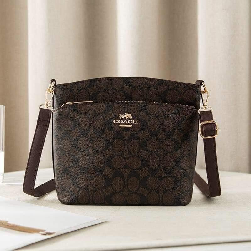 Coach leather sling bag for women on sale ladies bags korean fashion |  Shopee Philippines
