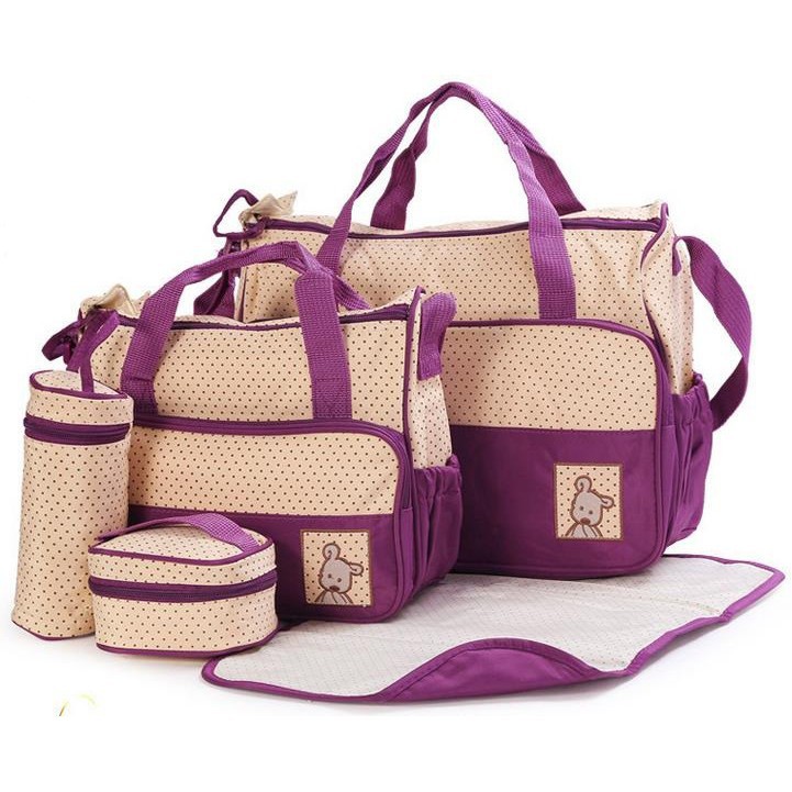 lilac diaper bag