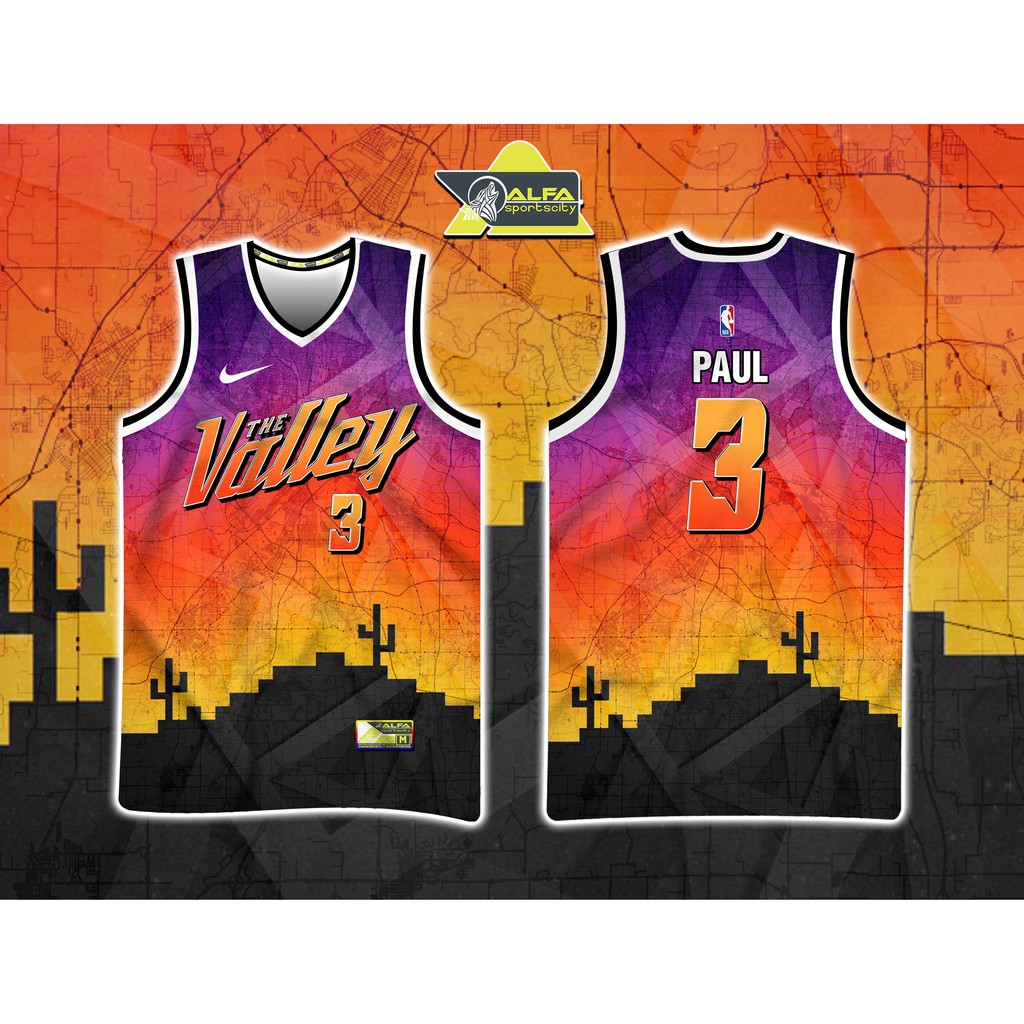 THE SUNS VALLEY PAUL 3 VIOLET ORANGE HIGH QUALITY FULL SUBLIMATION