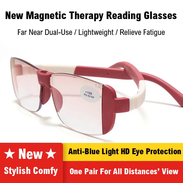 AntiBlue Light Therapy Reading Glasses with Glasses Case for