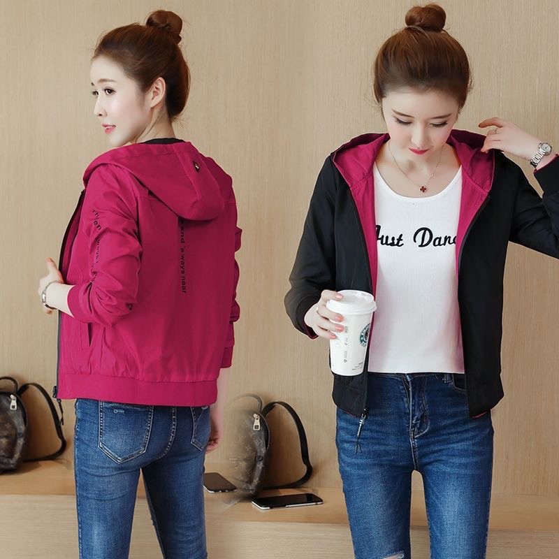 Korean Style Double Sided Bomber Jacket for Women /Thick /Thin Jacket ...