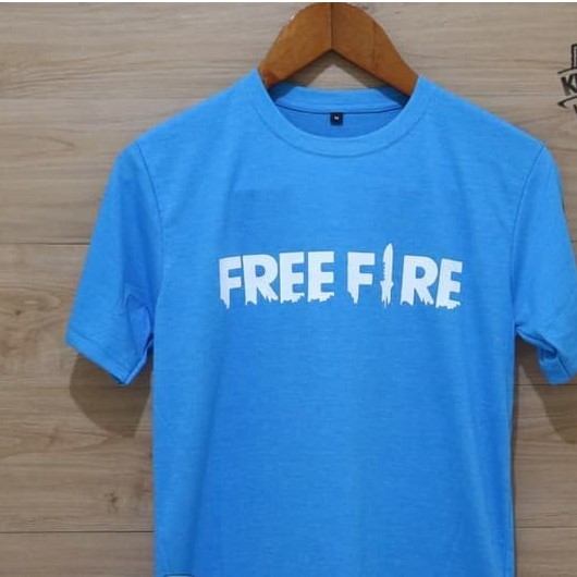 T Shirt Free Fire Blue Young Clothes Tshirt Booyah Pubg Shopee Philippines