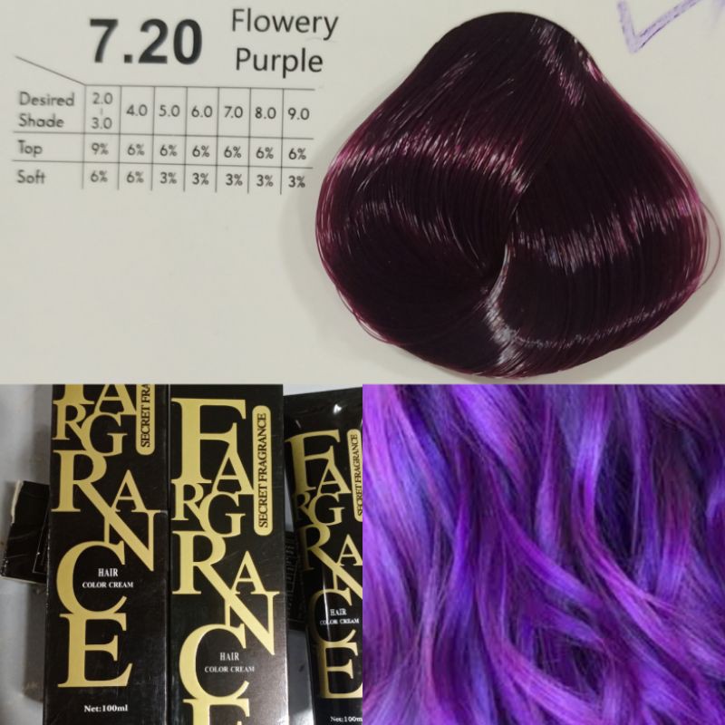 Shades Of Purple Hair Dye Chart Deeper