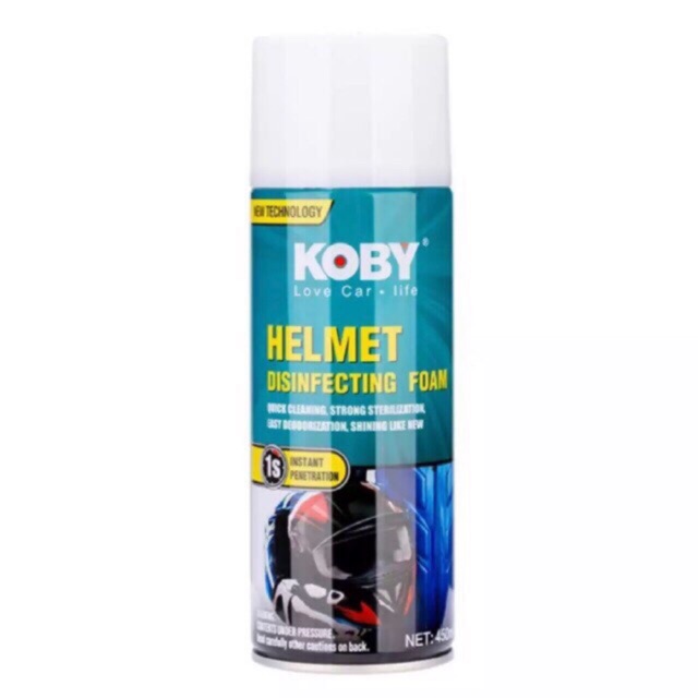 HELMET DISINFECTANT KOBY SPRAY MOTORCYCLE CLEANSER HELMET CLEANER 450ML | Shopee Philippines