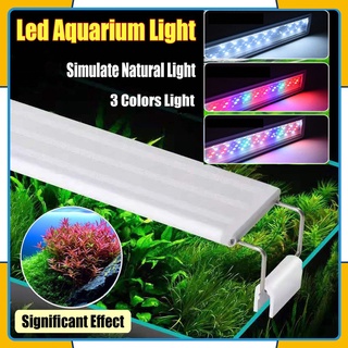 6ROWS Super Slim LED Aquarium Light Aquatic Plant Extensible Waterproof Clip-on Lamp