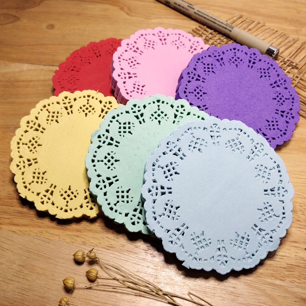 Assorted Color Paper Doilies (12pcs) Shopee Philippines