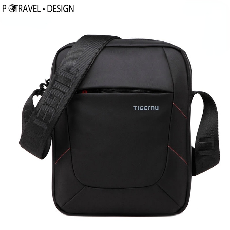 POTRAVEL.DESIGN Shoulder Bag for Men Messenger Bag Men 10 Inch Black