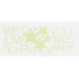Luvhome Free shipping We Love You To The Moon And Back 3D Star Glow In The Dark Luminous Wall Stick #1