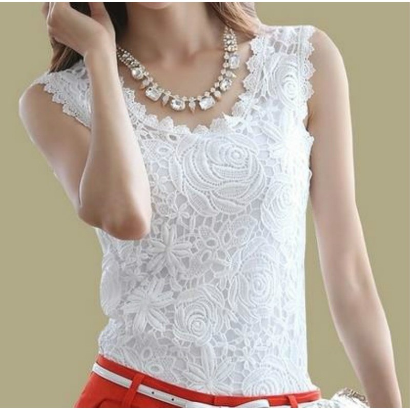 white halter blouse
