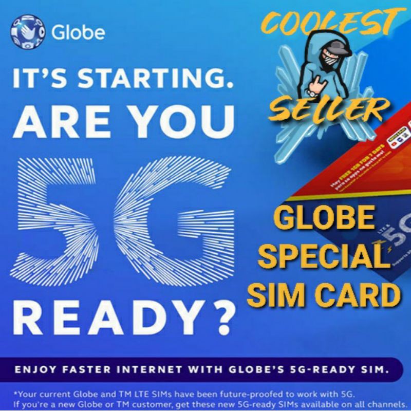 Globe Sim Card Special Number Vanity Prepaid LTE And 5G Ready Shopee