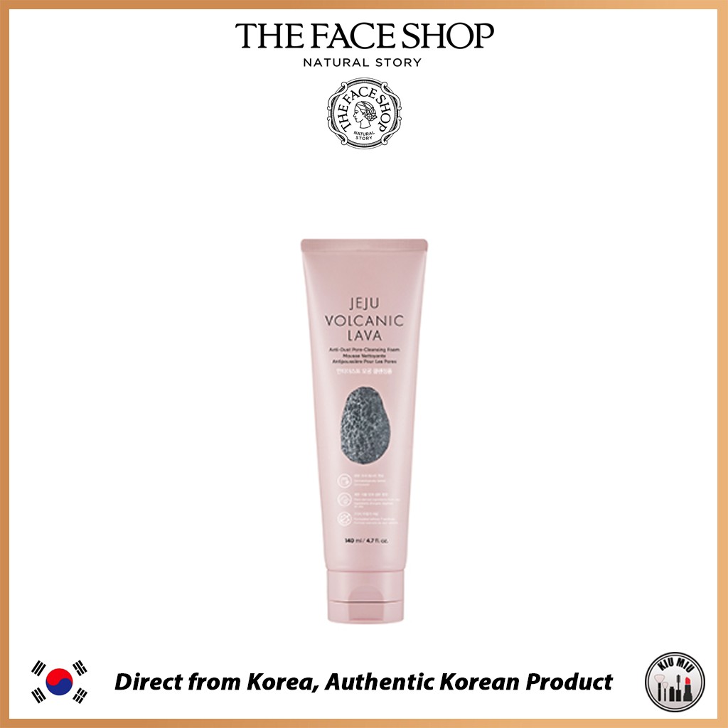 jeju volcanic lava anti dust pore cleansing foam