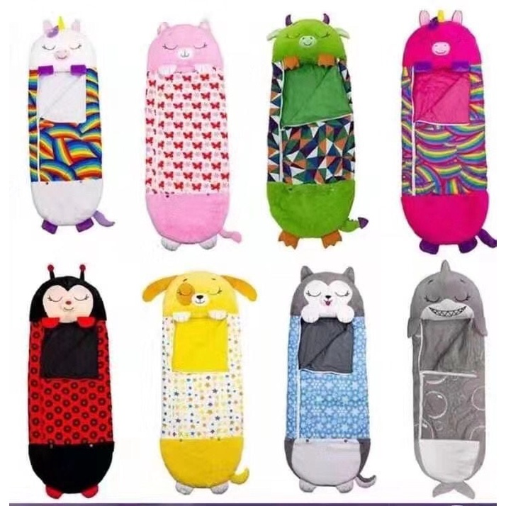 AIC Happy Nappers Sleeping Bag Kids Boys Girl Play Pillow