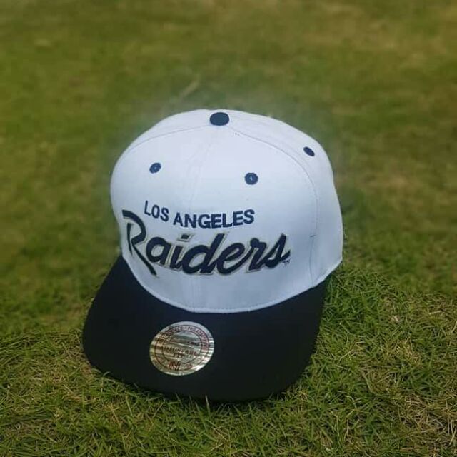 Los Angeles Raiders Snapback Cursive White Vintage Script Font Shopee Philippines