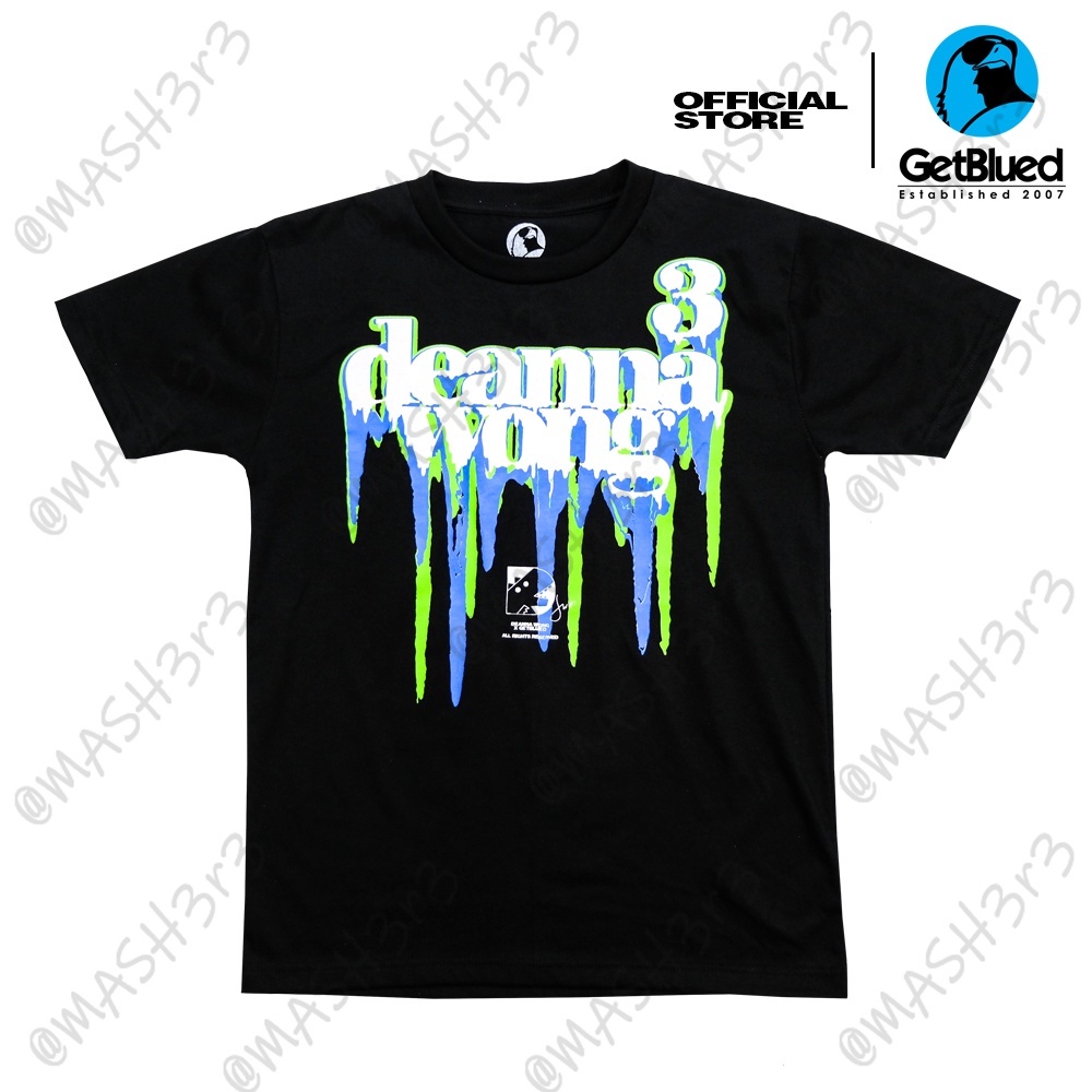 (Official Store) GetBlued Ateneo Deanna Wong Series Deanna Wong Drip Black T-Shirt For Men And Women #4