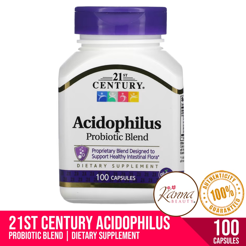 21st Century Acidophilus Probiotic Blend 100 Capsules | Shopee Philippines