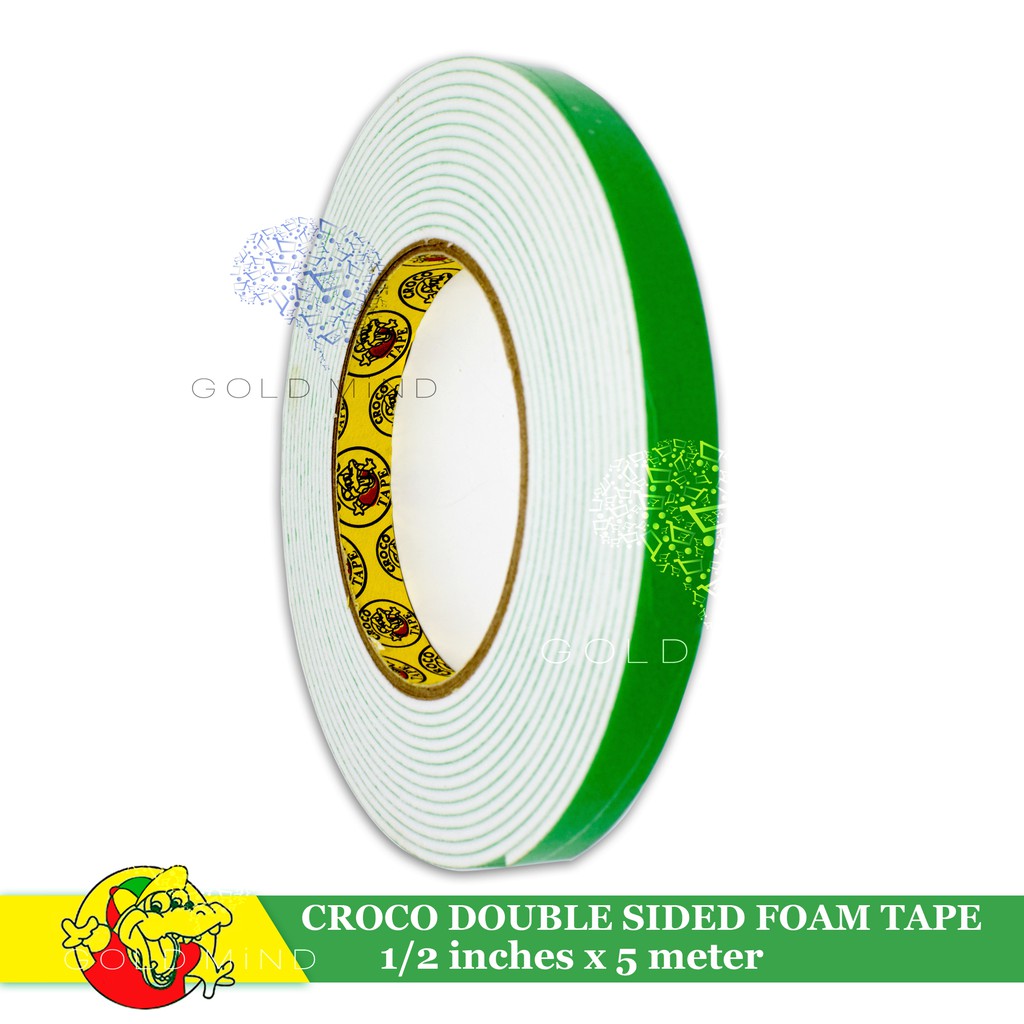 Double Sided Tape Foam Type 1 2 Inche X 5 Meters Yellow Elephant Everyday Low Price Shopee Philippines