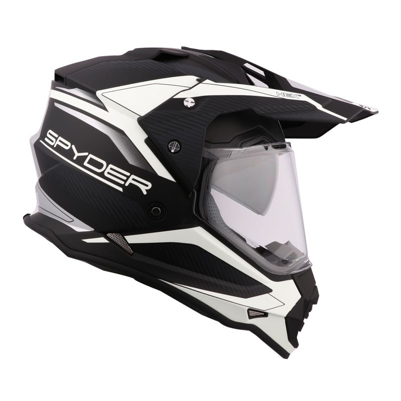 Spyder Dual Sport Helmet with Dual Visor Hex 2.0 GD Series 3 (Luminous ...