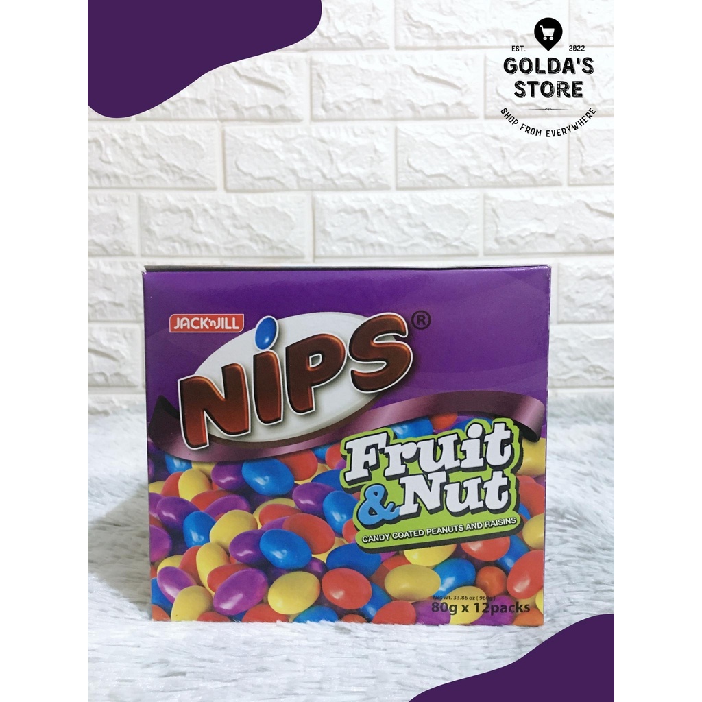 SEALED BOX Nips Fruit & Nut 12 packs x 90g Shopee Philippines
