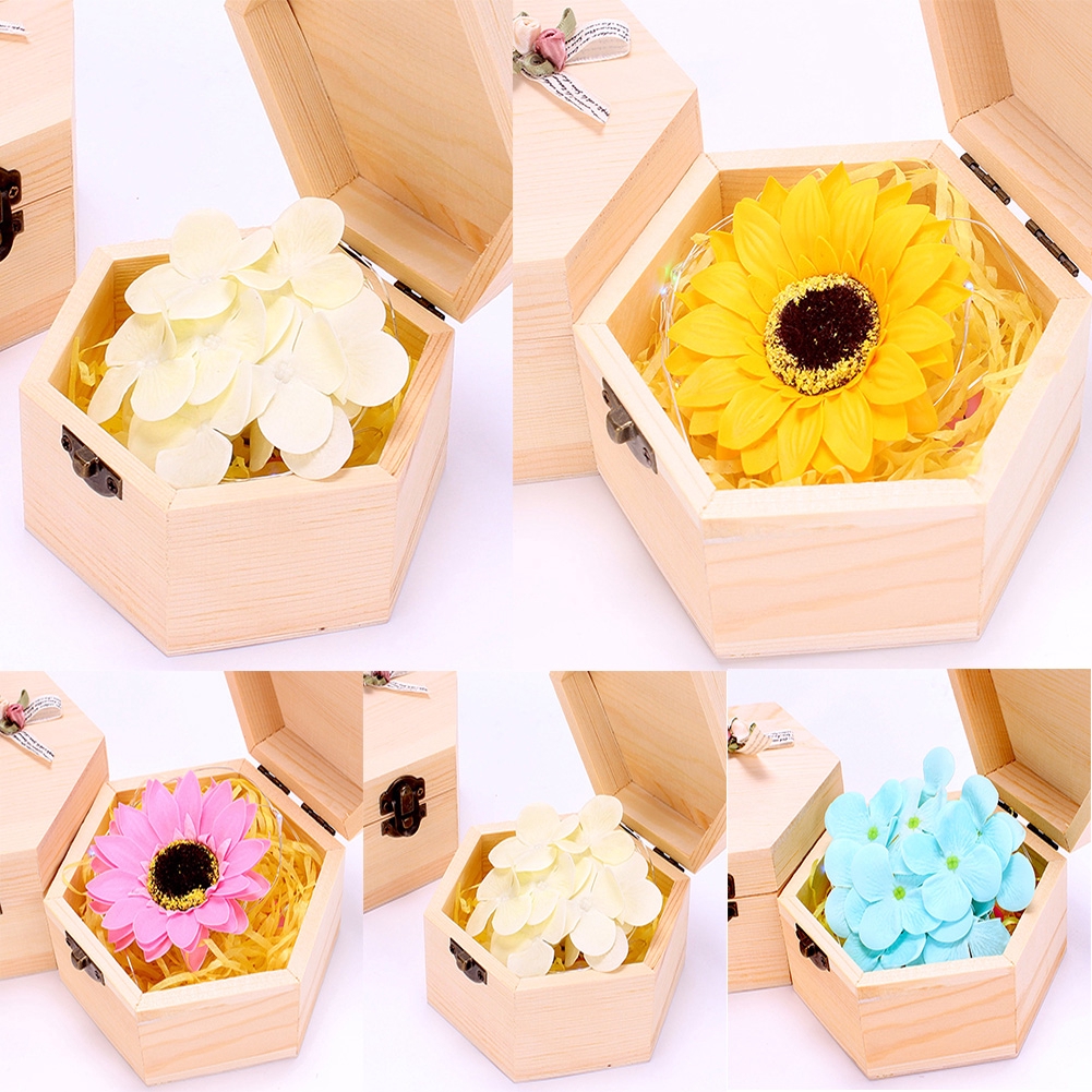 Gift Box Handmade Flower Toilet Soap Decoration Home Sunflowers