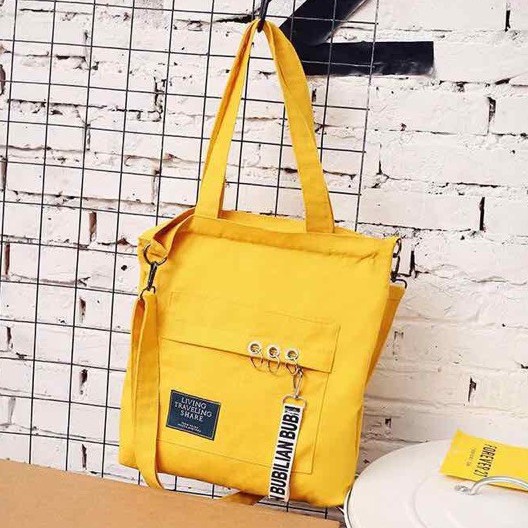 No.20 Korean design canvas bag 2handle katsa bag | Shopee Philippines