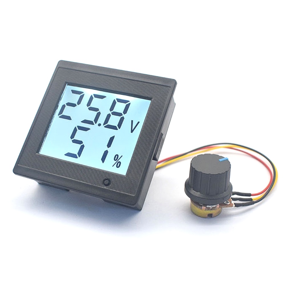 Gaqqee Voltmeter DC1236V LCD Display Digital Voltage and Current Monitor Meter Power Ammeter